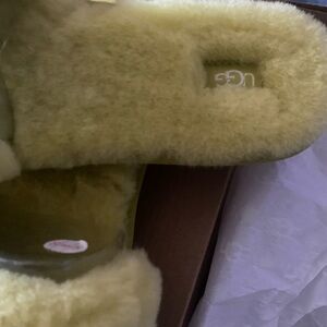 UGG Yellow Fluffy Slippers